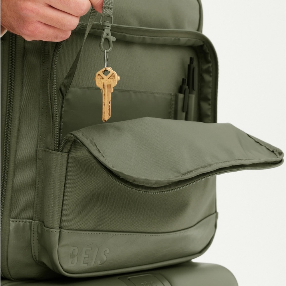 BEIS The Backpack - Limited Edition Olive Green EUC - Picture 6 of 12